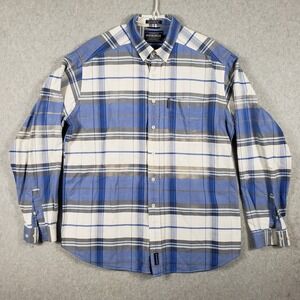 Rough‎ Stock Panhandle Slim Plaid Shirt Mens XL Long Sleeve Button Down Western